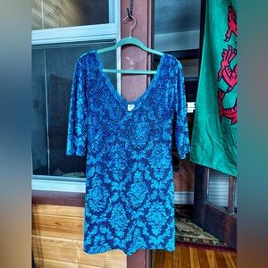 Free People Velvet Lace-Trimmed Dress